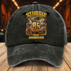 Personalized Distressed Washed Cotton Motorcycle Printed Hat UKTZ5260405