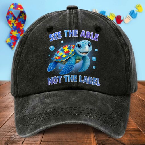 Autism Turtle Demin Hat THHA5110401 - Image 7