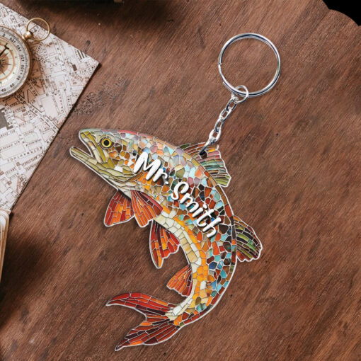Brown Trout Acrylic Suncatcher, Brown Trout Hanging Window, Lake Trout Fishing Hanging, Fly Fishing Gift, Rustic Lake, Lodge and Cabin Decor THHH5240404 - Image 3