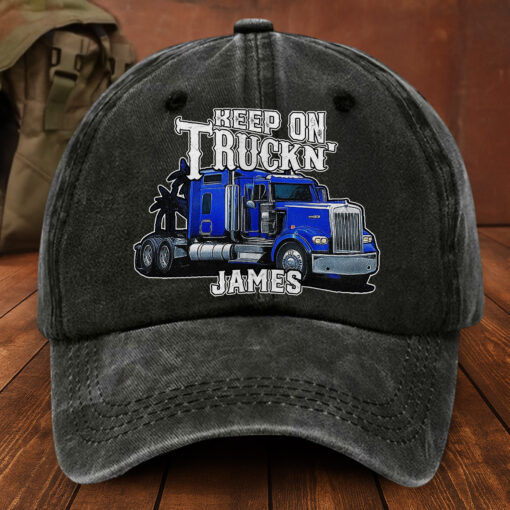 Personalized Washed Cotton Truck Driver  Printed Hat MQNT5260403 - Image 2