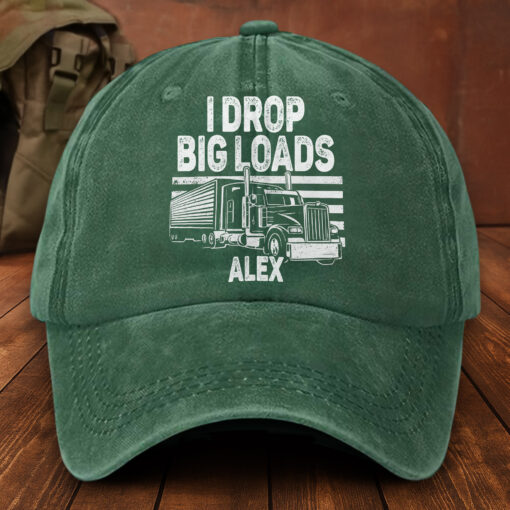 Personalized Washed Cotton Truck Driver  Printed Hat MQNT5260402 - Image 3