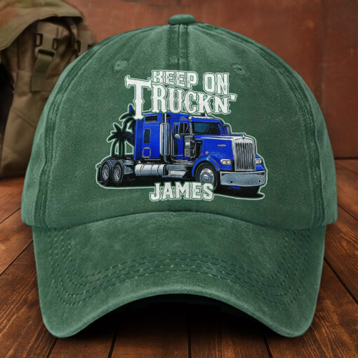 Personalized Washed Cotton Truck Driver  Printed Hat MQNT5260403 - Image 3