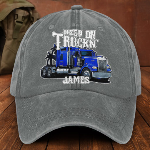 Personalized Washed Cotton Truck Driver  Printed Hat MQNT5260403 - Image 4