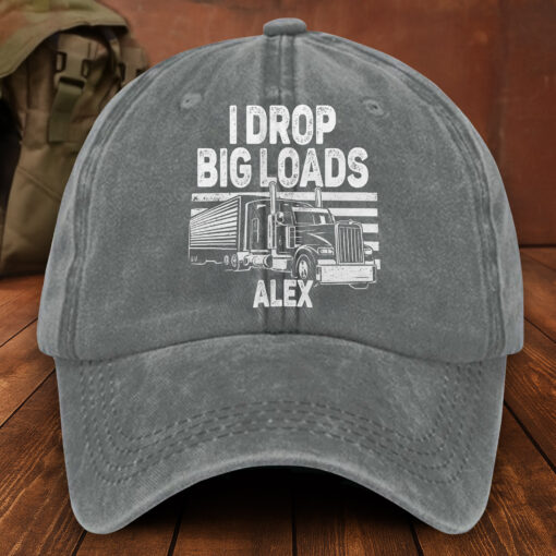 Personalized Washed Cotton Truck Driver  Printed Hat MQNT5260402 - Image 4