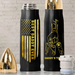 Personalized Dad And Kids Hands  Bullet Tumbler QFND5070501