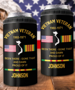 Personalized Vietnam Veteran Can Cooler Tumbler UKNT5130502