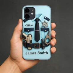 Personalized 2D Flat Police Phone Case QFHM5060501