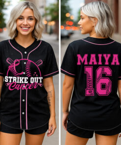 Personalized Breast Cancer Baseball Jersey NPNT5230501