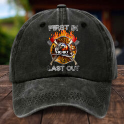 Custom Name Firefighter First In Last Out Hat THHH5260503