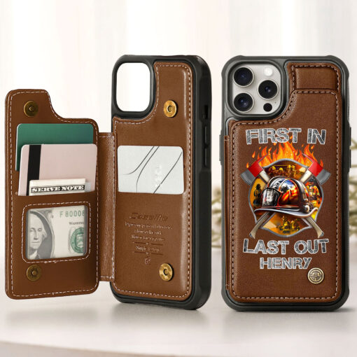 Custom Name Firefighter First In Last Out Flip Phonecase THHH5260502 - Image 2