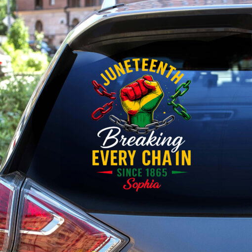 Personalized Juneteenth Car Sticker UKNT5270505