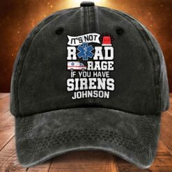 Personalized EMS Distressed Washed Cotton Printed Hat MQND5240504
