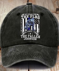 Personalized Police Distressed Washed Cotton Printed Hat MQHM5290502