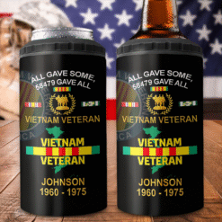 Personalized Vietnam Veteran Can Cooler Tumbler UKNT5130501