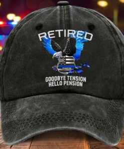 Personalized Police Distressed Washed Cotton Printed Hat MQND5080501