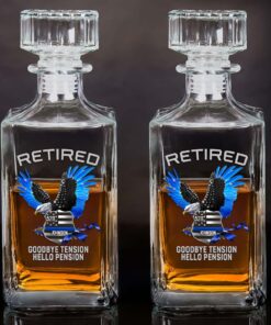 Personalized Police Distressed Washed Whiskey Bottle MQND5070507