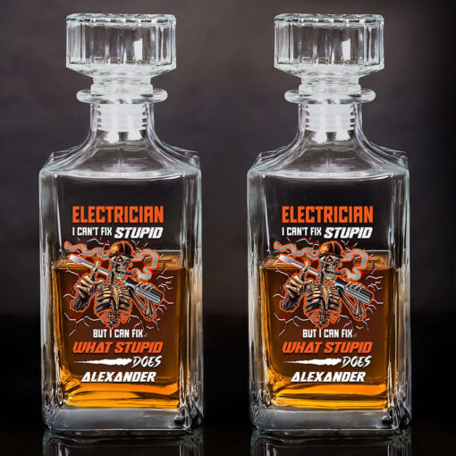 Personalized Electrician Whisky Bottle THNT5070502