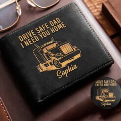 Personalized Truck Diver Leather Wallet MQND5090501