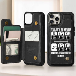 Personalized Truck Driver Leather Flip Wallet Phone Case MQHH5090504