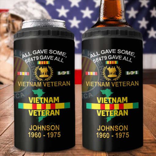 Personalized Vietnam Veteran Can Cooler Tumbler UKNT5130501