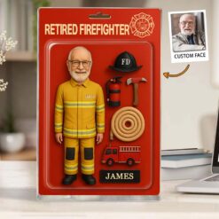 Personalized Photo Face Firefighter Acrylic Block Plaque, Retired Firefighter Gift, Gift For Fireman UKHM5090506