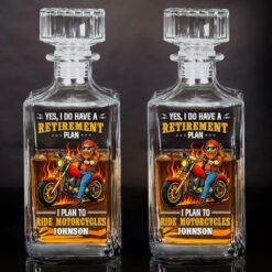 Personalized Motorcycle Whiskey Bottle, Gift For Biker UKND5120502