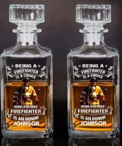 Personalized Fire Fighter Whiskey Bottle MQHM5120503