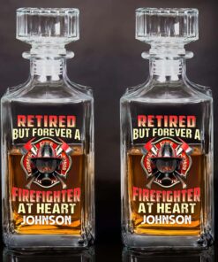 Personalized Fire Fighter Whiskey Bottle MQHM5120504