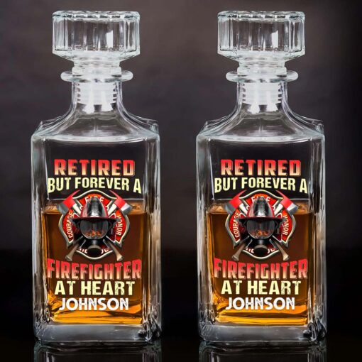 Personalized Fire Fighter Whiskey Bottle MQHM5120504