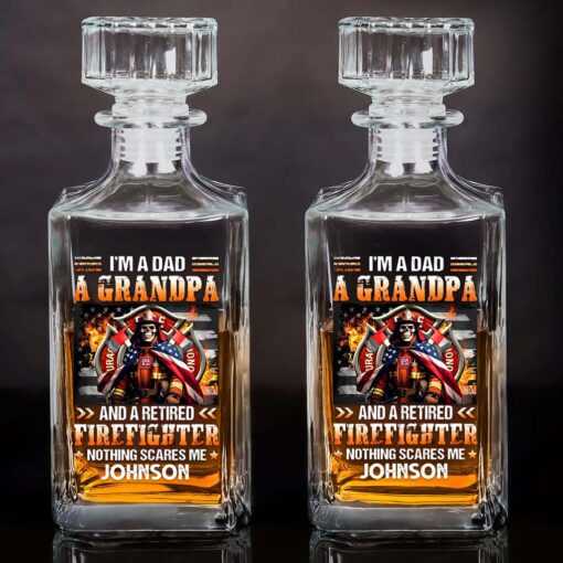 Personalized Fire Fighter Whiskey Bottle MQHM5120505