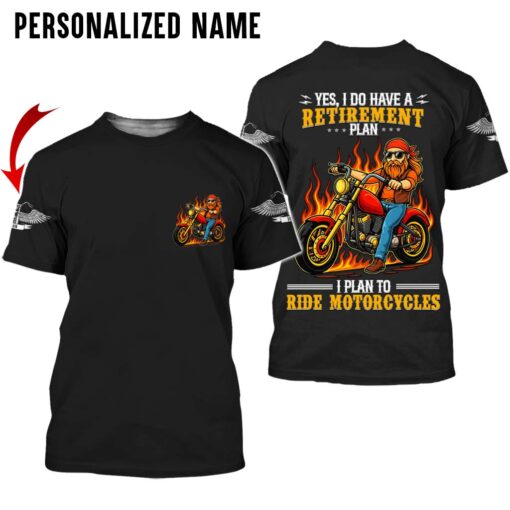 Personalized Motorcycle 3D All Over Printed Clothes, Gift For Biker UKND5130501 - Image 2