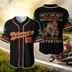 Personalized Motorcycle Whiskey Bottle, Gift For Biker/Baseball Jersey UKHH5140504