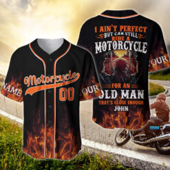 Personalized Motorcycle Baseball Jersey, Gift For Biker UKHH5160501