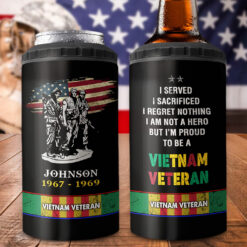 Personalized Vietnam Veteran Can Cooler Tumbler UKNT5130503