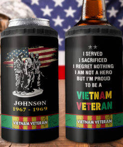 Personalized Vietnam Veteran Can Cooler Tumbler UKNT5130503