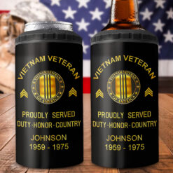 Personalized Vietnam Veteran Can Cooler Tumbler UKNT5130504