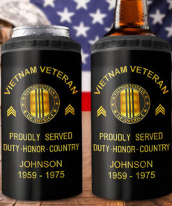 Personalized Vietnam Veteran Can Cooler Tumbler UKNT5130504