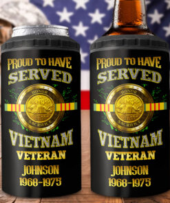 Personalized Vietnam Veteran Can Cooler Tumbler UKNT5150503