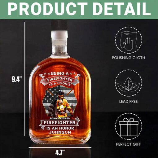 Custom Firefighter Whiskey Decanter MQTZ5210503 - Image 3