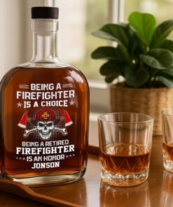 Custom Firefighter Whiskey Decanter MQTZ5210505