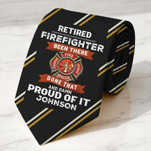 Personalized Firefighter Tie QFTZ5210509 - Image 2