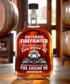 Custom Firefighter Whiskey Decanter MQTZ5210504