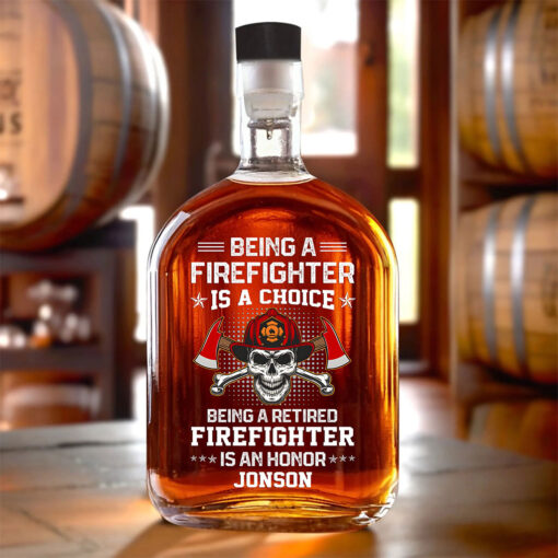 Custom Firefighter Whiskey Decanter MQTZ5210505 - Image 2
