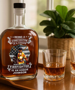 Custom Firefighter Whiskey Decanter MQTZ5210503