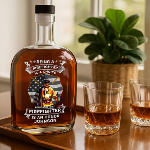 Custom Firefighter Whiskey Decanter MQTZ5210503