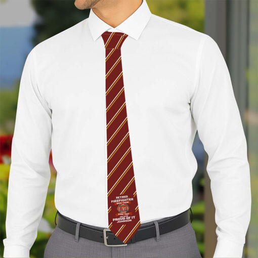 Personalized Firefighter Tie QFTZ5210509 - Image 4