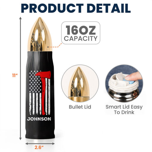 Personalized Retired Firefighter Bullet Tumbler QFTZ5240502 - Image 4