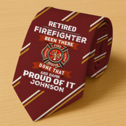 Personalized Firefighter Tie QFTZ5210509