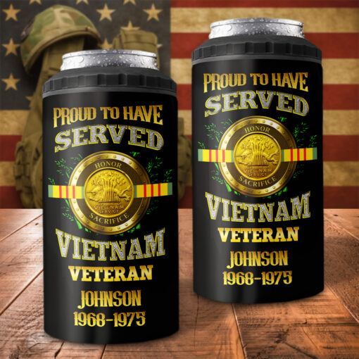 Personalized Vietnam Veteran Can Cooler Tumbler UKNT5150503 - Image 2