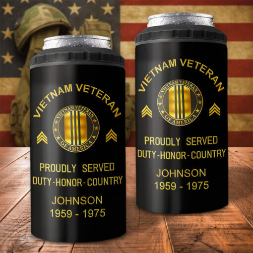 Personalized Vietnam Veteran Can Cooler Tumbler UKNT5130504 - Image 2